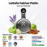 Perfume Fakhar Platine EDP por Lattafa 3.4oz / 100ml
