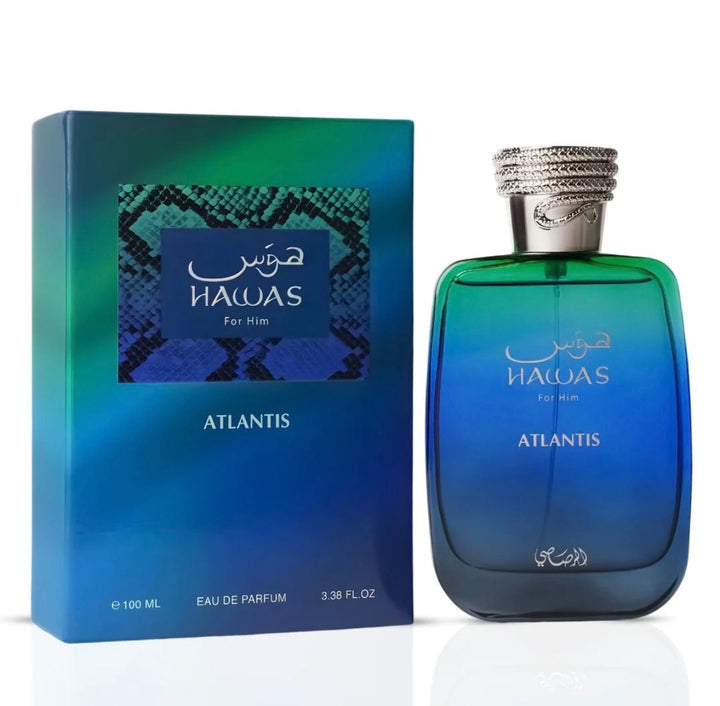Perfume EDP Hawas Atlantis por Rasasi 3.4oz / 100ml